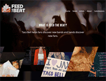 Tablet Screenshot of feedthebeat.com